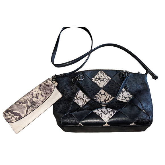 Coach purseand wallet -Kelsey snake skin satchel and matching wallet